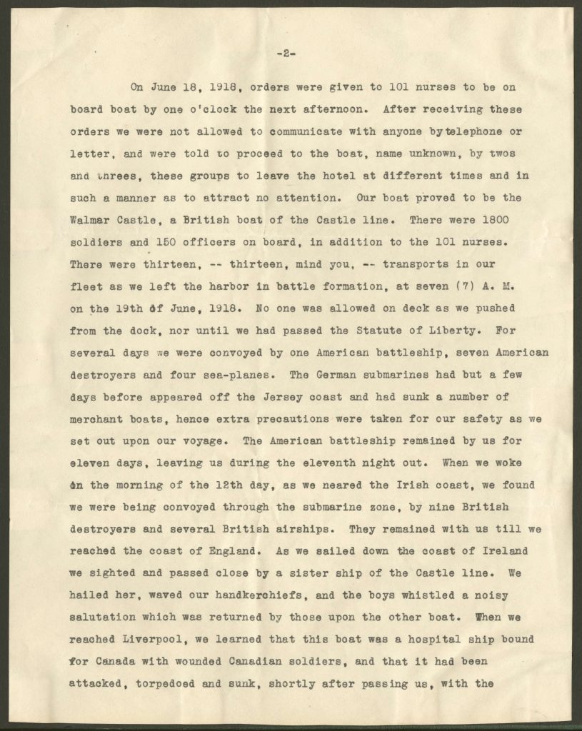 typewritten diary of elizabeth morrison