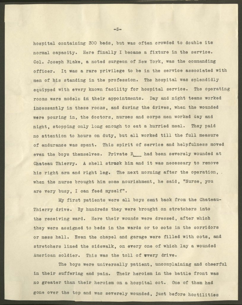 typewritten diary of elizabeth morrison
