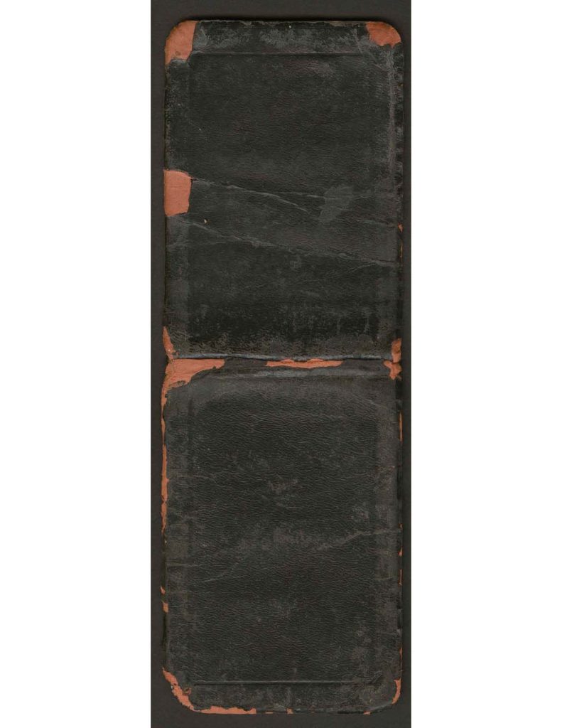 black cover of the diary of charles f. watrous