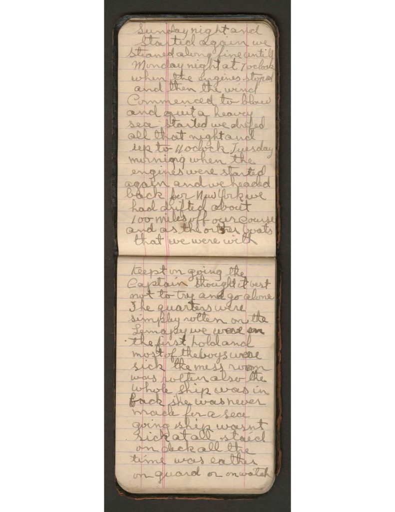 handwritten pages of the diary of charles f. watrous