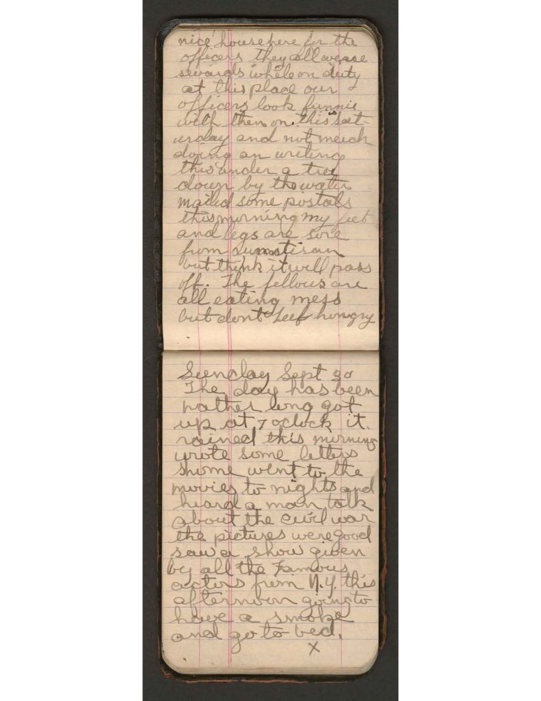 handwritten pages of the diary of charles f. watrous