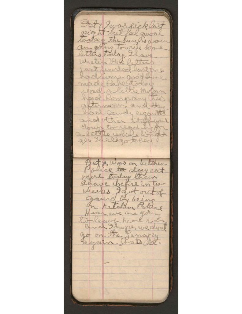 handwritten pages of the diary of charles f. watrous