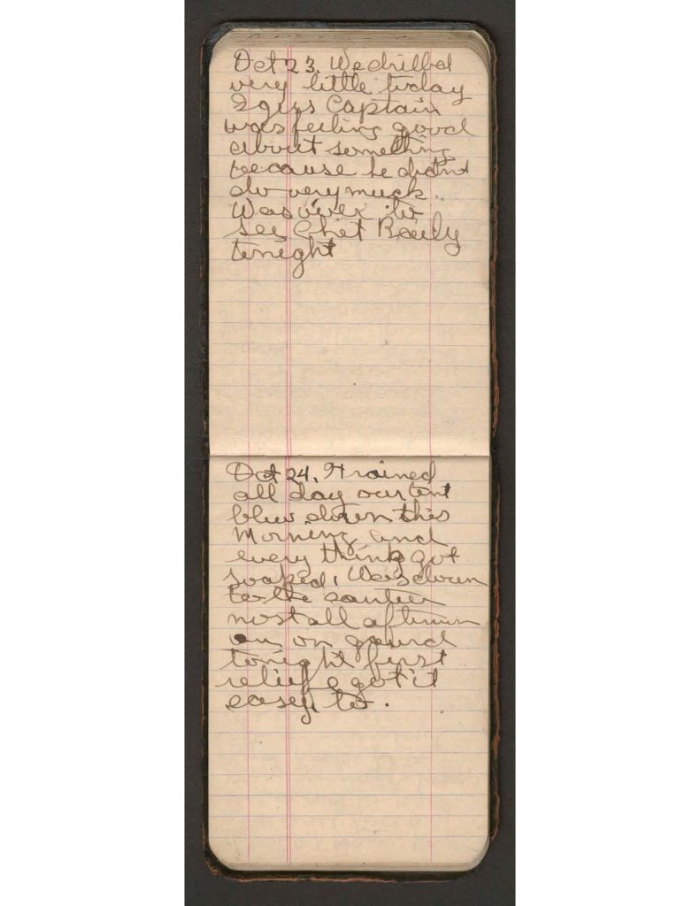 handwritten pages of the diary of charles f. watrous