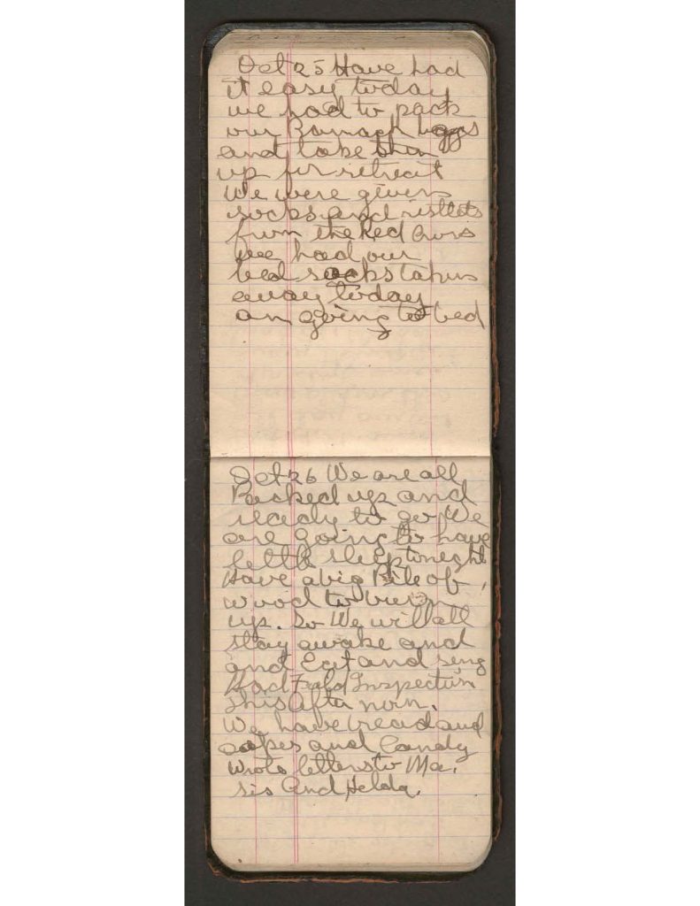 handwritten pages of the diary of charles f. watrous
