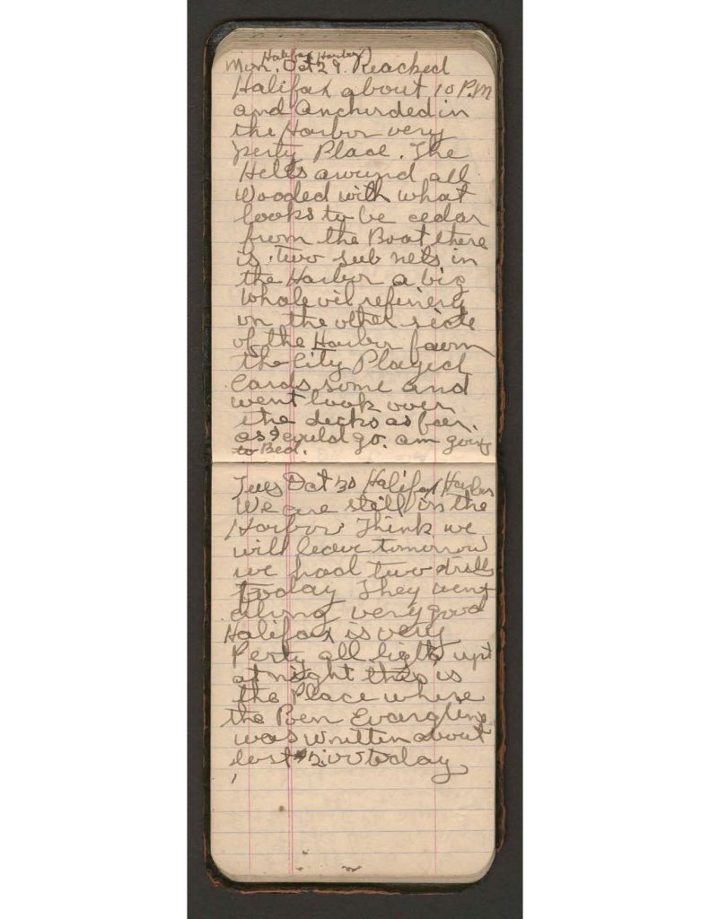 handwritten pages of the diary of charles f. watrous