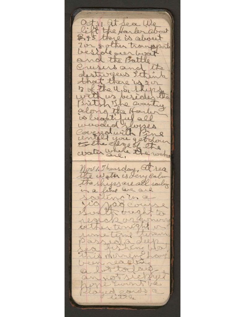handwritten pages of the diary of charles f. watrous