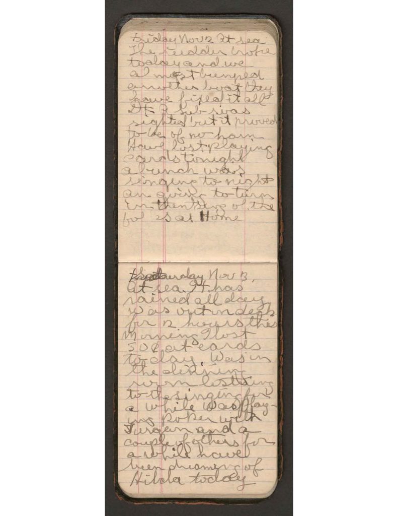 handwritten pages of the diary of charles f. watrous