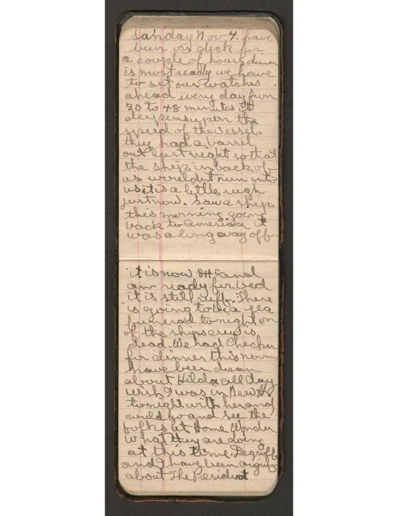 handwritten pages of the diary of charles f. watrous