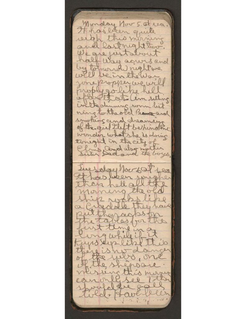 handwritten pages of the diary of charles f. watrous
