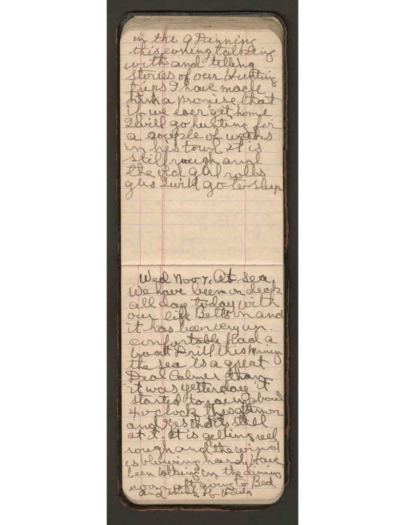 handwritten pages of the diary of charles f. watrous