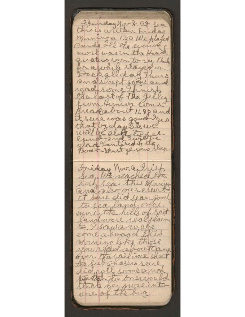 handwritten pages of the diary of charles f. watrous