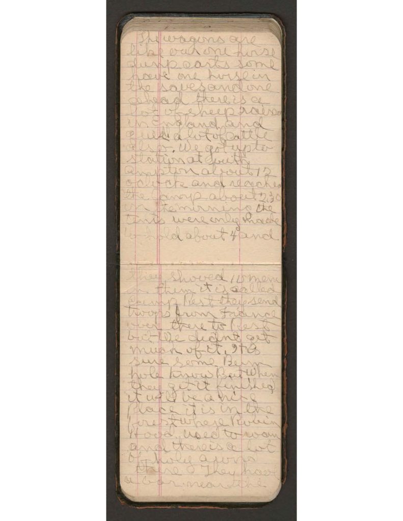 handwritten pages of the diary of charles f. watrous