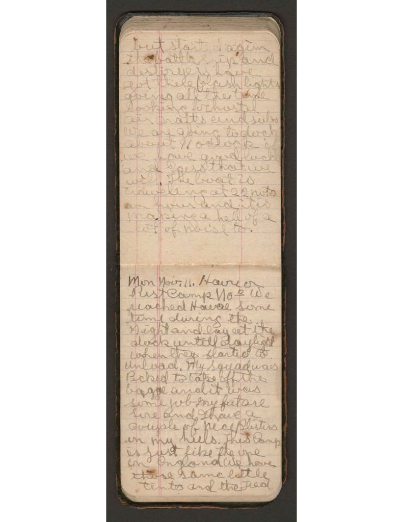handwritten pages of the diary of charles f. watrous