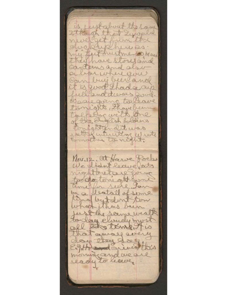 handwritten pages of the diary of charles f. watrous