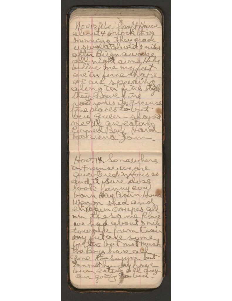 handwritten pages of the diary of charles f. watrous