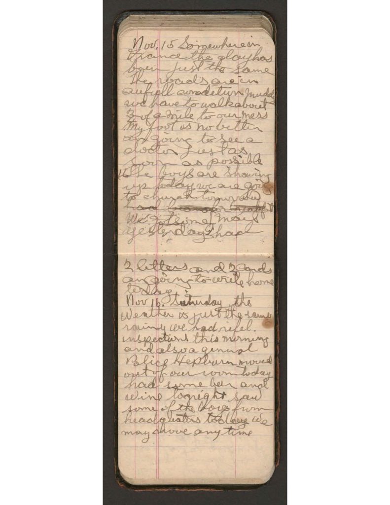 handwritten pages of the diary of charles f. watrous