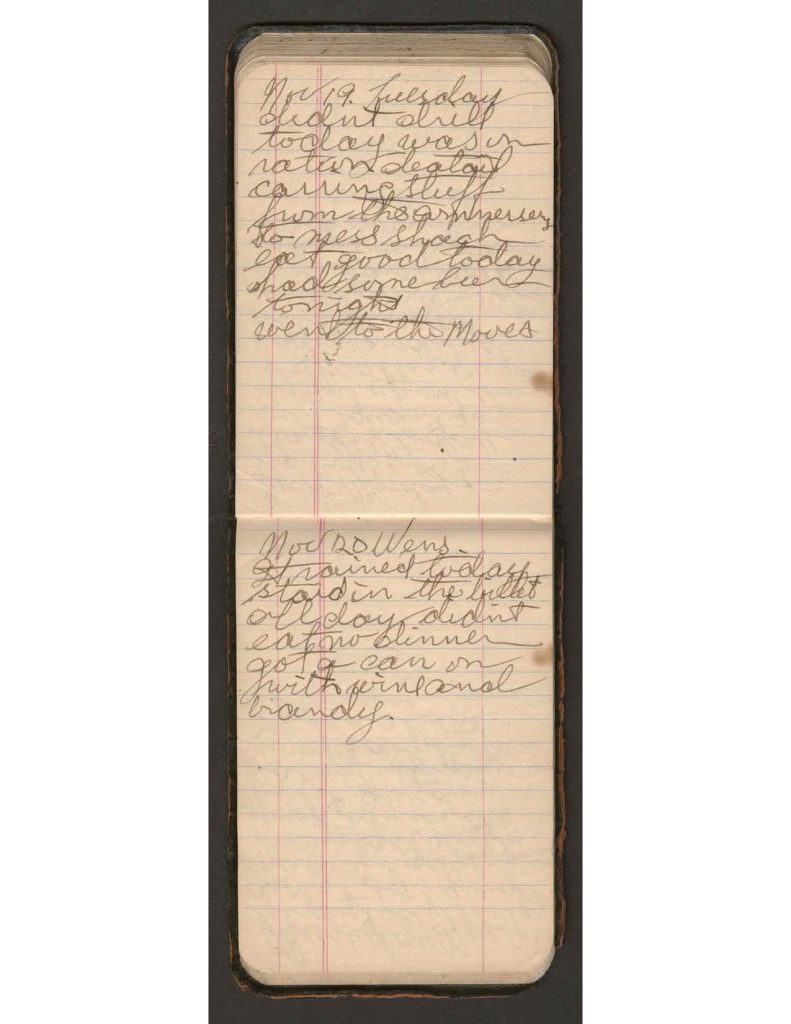 handwritten pages of the diary of charles f. watrous
