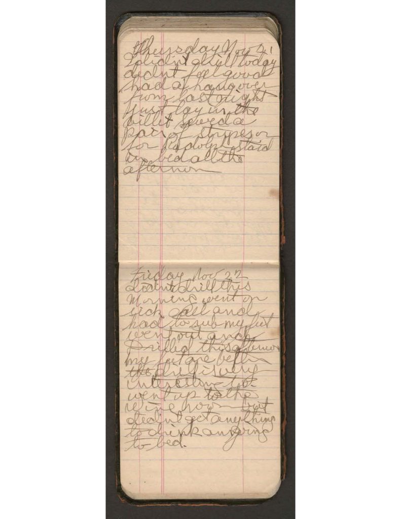 handwritten pages of the diary of charles f. watrous