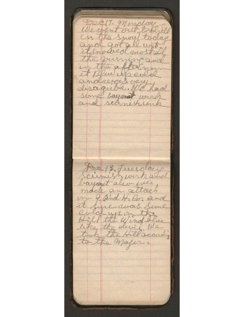 handwritten pages of the diary of charles f. watrous