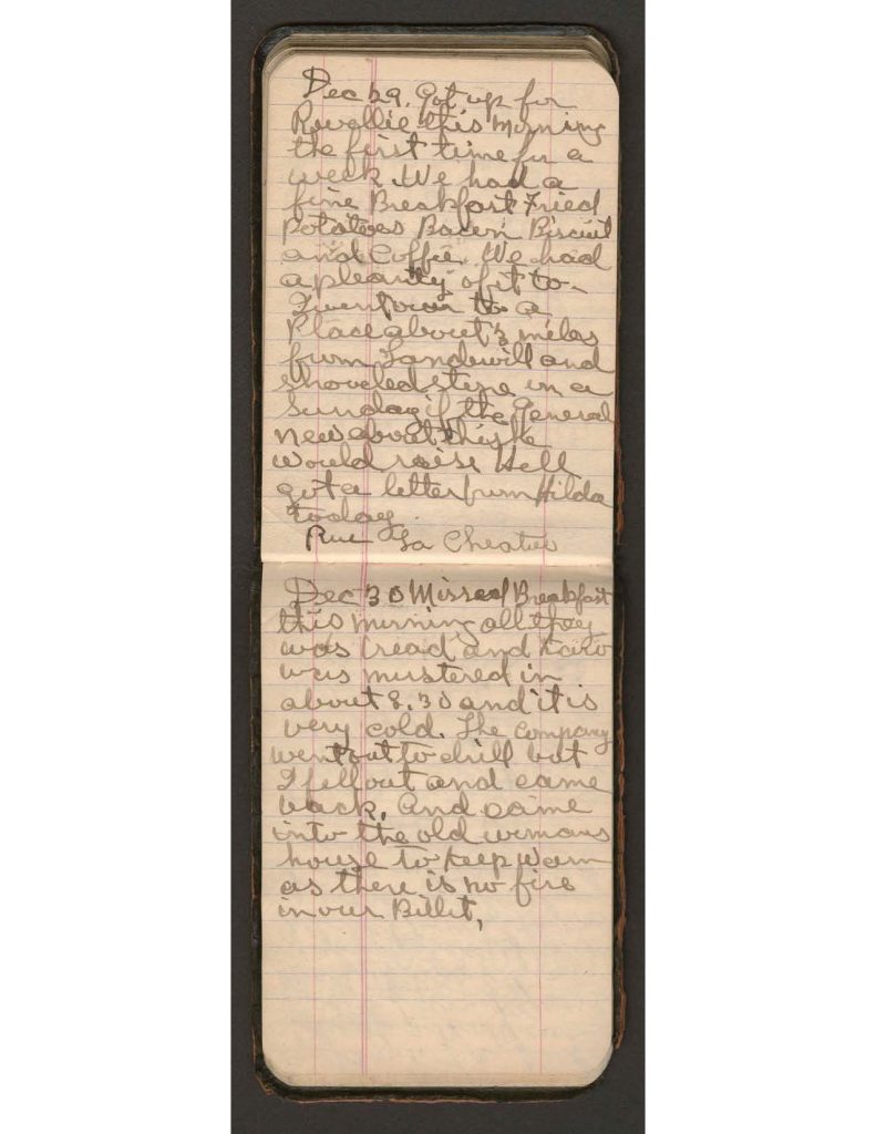 handwritten pages of the diary of charles f. watrous