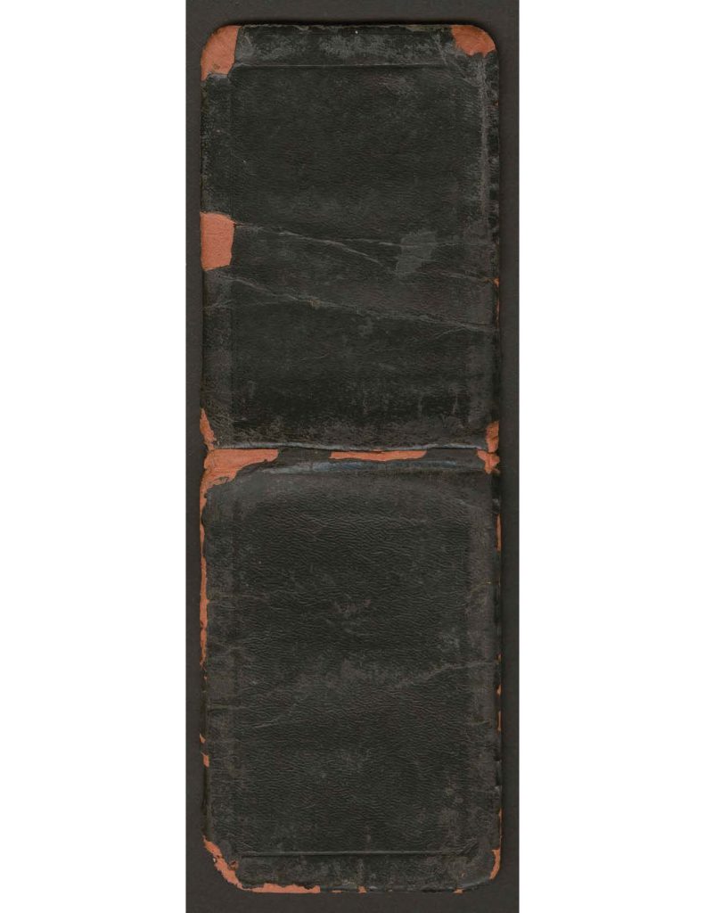 black cover of the diary of charles f. watrous