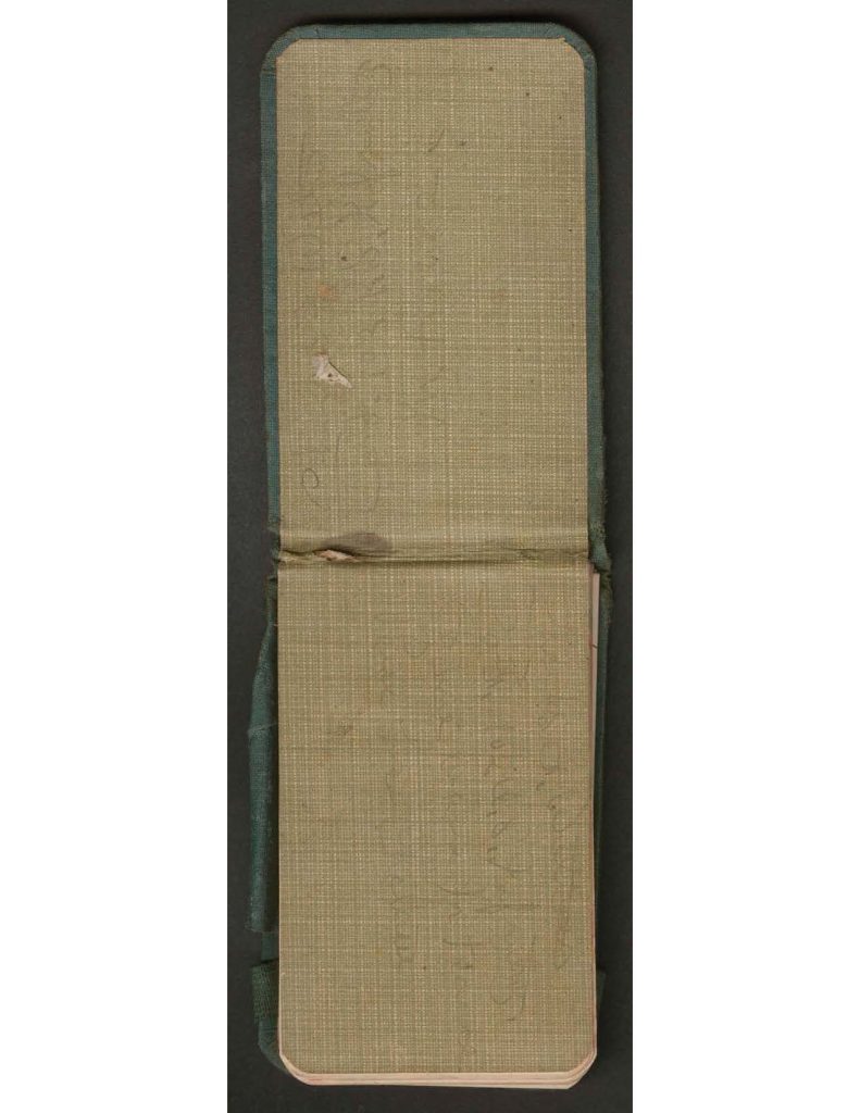 inside cover of the diary of charles f. watrous