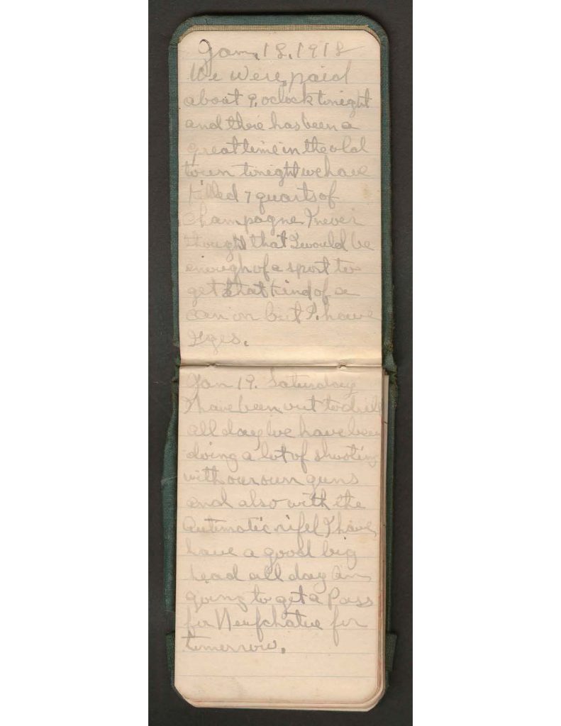 handwritten pages of the diary of charles f. watrous