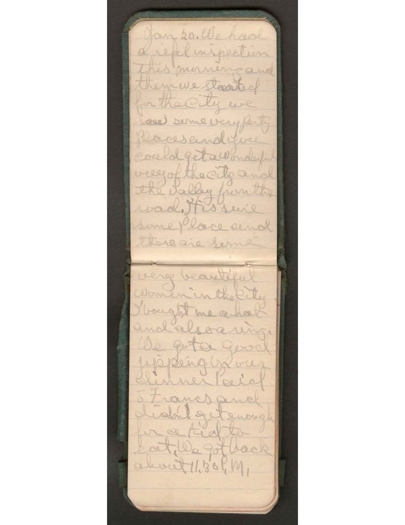 handwritten pages of the diary of charles f. watrous