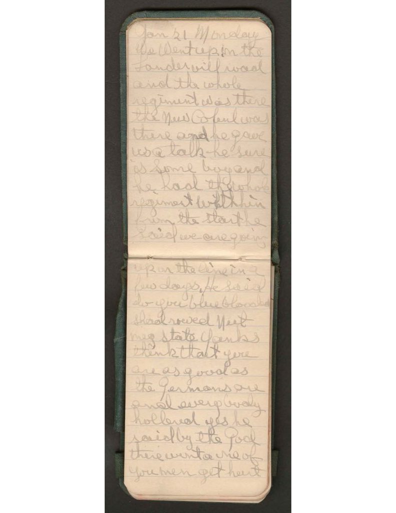 handwritten pages of the diary of charles f. watrous