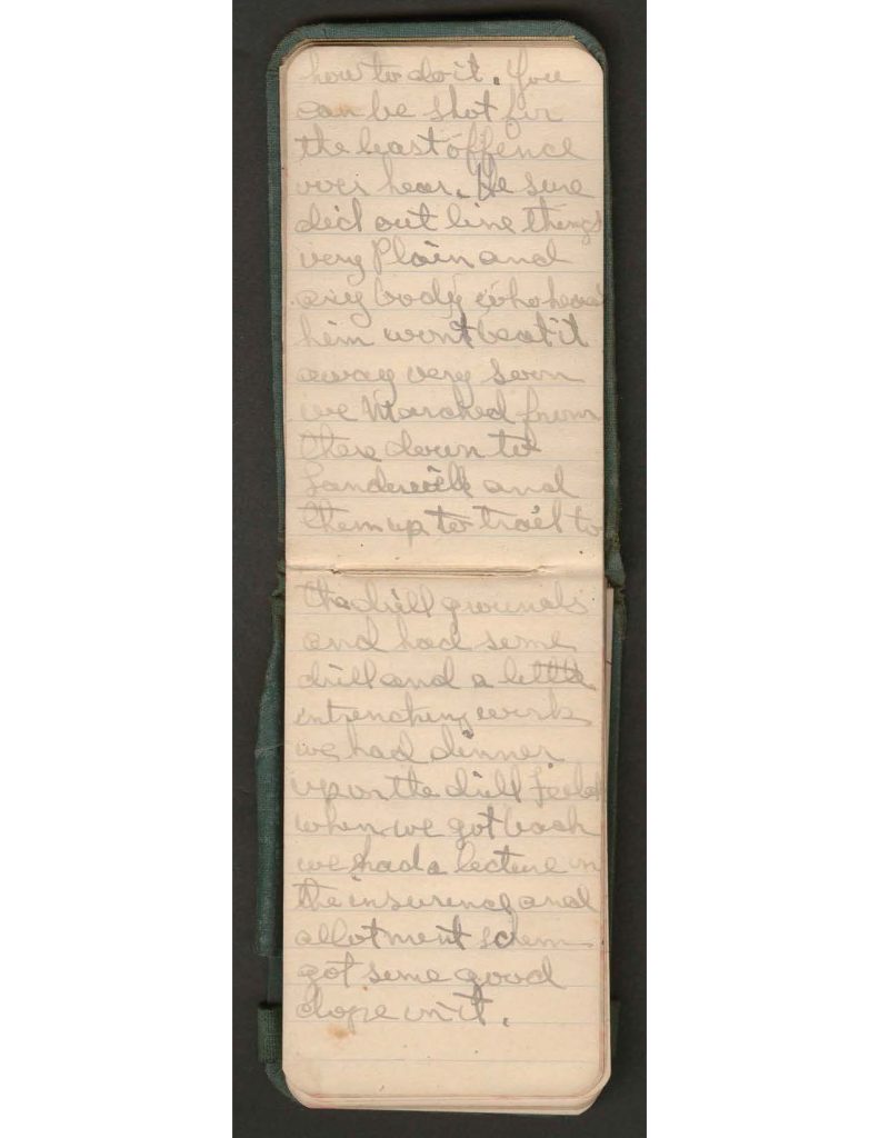 handwritten pages of the diary of charles f. watrous