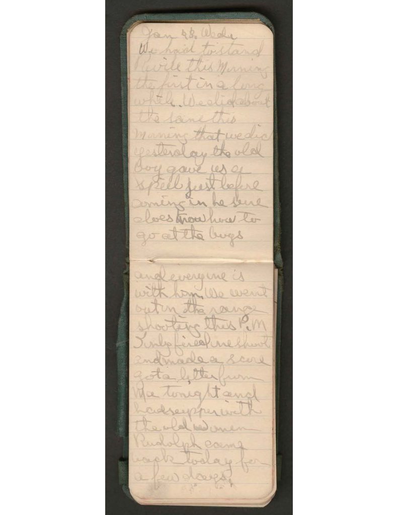 handwritten pages of the diary of charles f. watrous