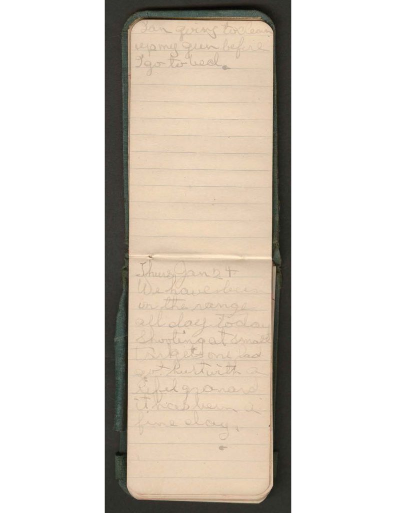 handwritten pages of the diary of charles f. watrous