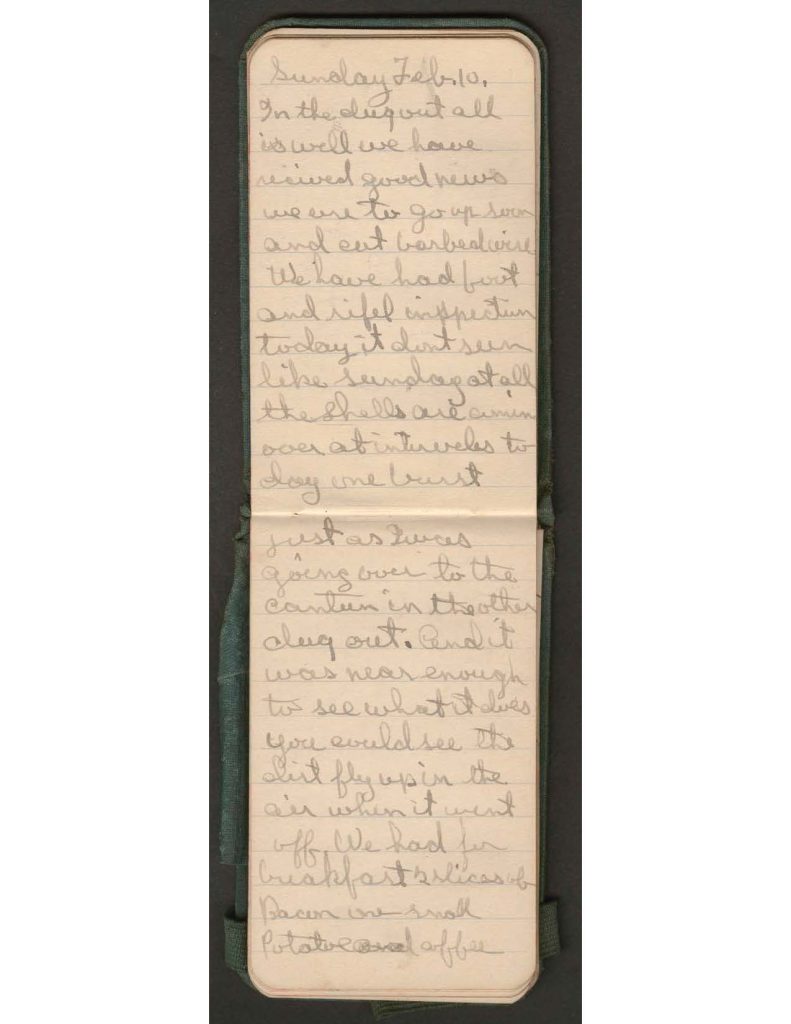 handwritten pages of the diary of charles f. watrous
