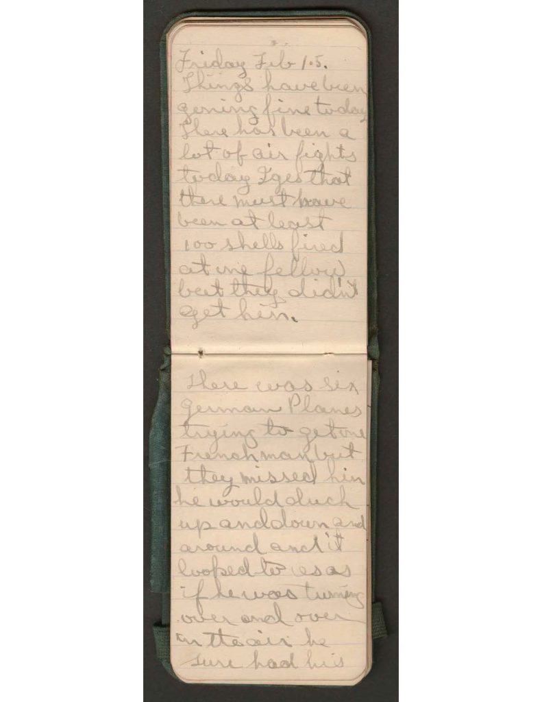 handwritten pages of the diary of charles f. watrous