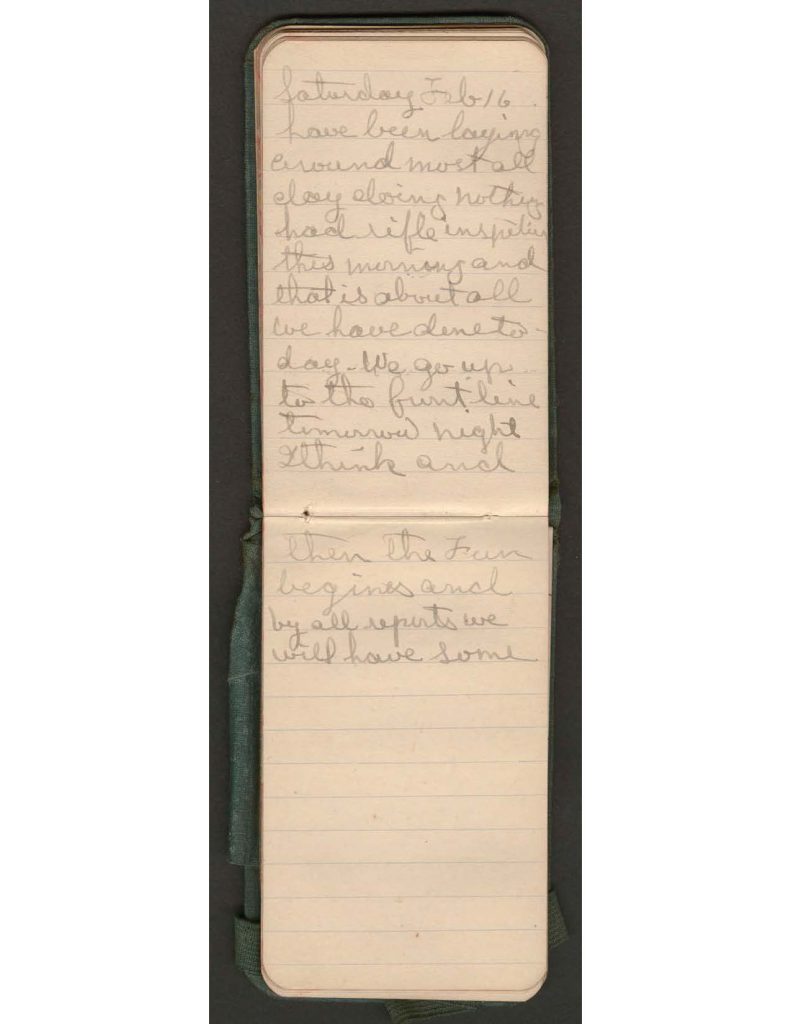 handwritten pages of the diary of charles f. watrous