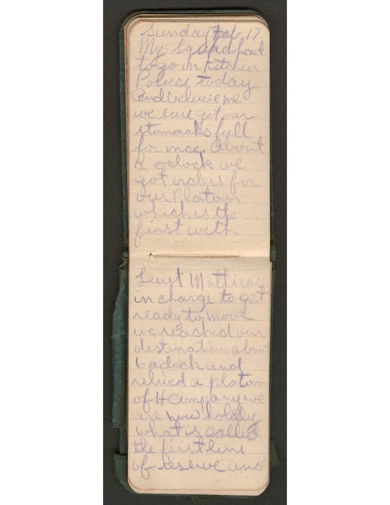 handwritten pages of the diary of charles f. watrous
