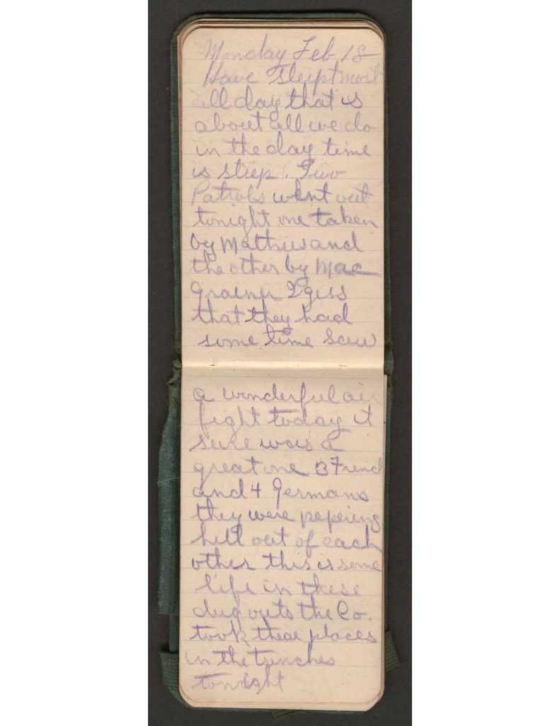 handwritten pages of the diary of charles f. watrous