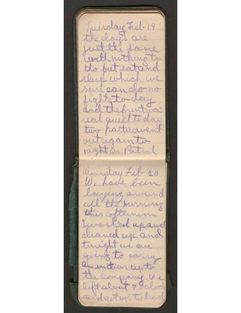 handwritten pages of the diary of charles f. watrous