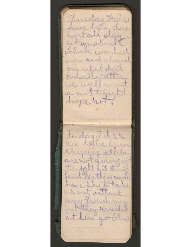handwritten pages of the diary of charles f. watrous