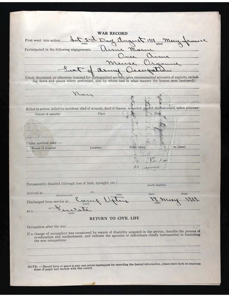an official state of connecticut military service record for nicola andreazzi