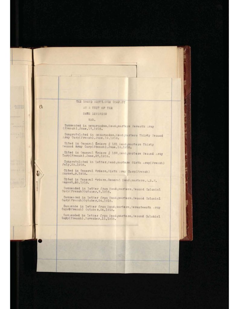 old yellowed collection of Letters to Bridgeport Comfort Club