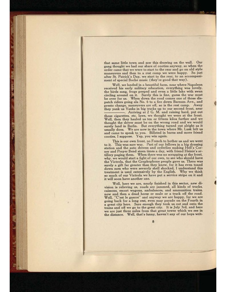 old yellowed collection of Letters to Bridgeport Comfort Club -second letter