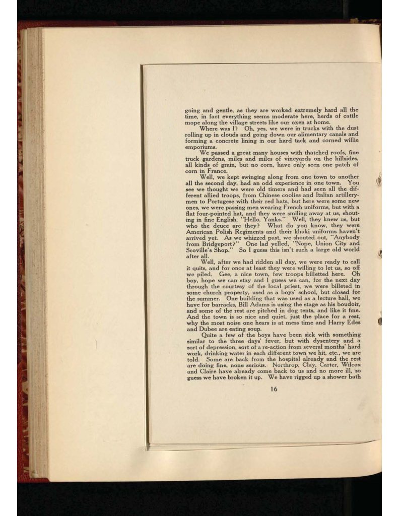old yellowed collection of Letters to Bridgeport Comfort Club - fifth letter
