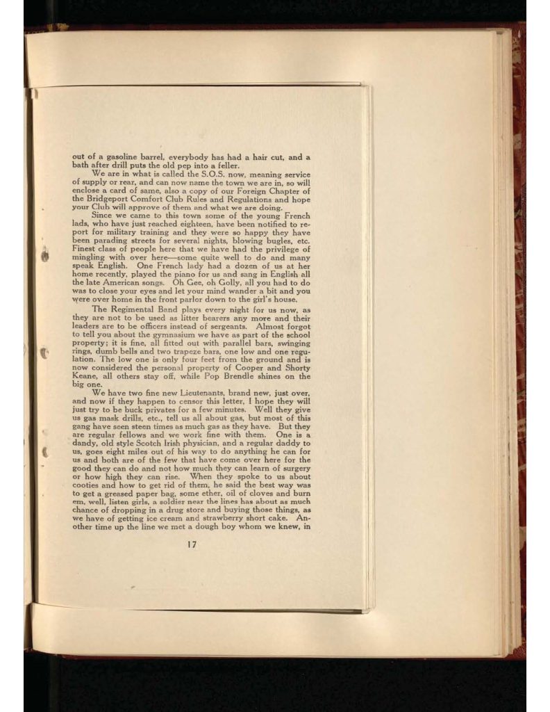 old yellowed collection of Letters to Bridgeport Comfort Club - fifth letter