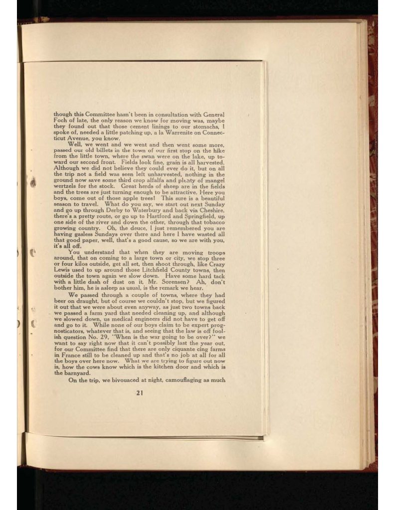 old yellowed collection of Letters to Bridgeport Comfort Club - sixth letter
