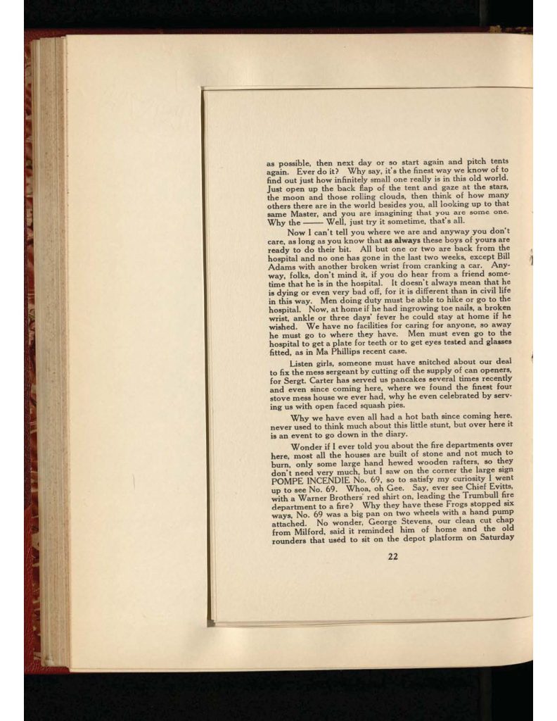 old yellowed collection of Letters to Bridgeport Comfort Club - sixth letter