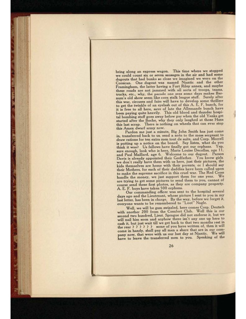 old yellowed collection of Letters to Bridgeport Comfort Club - seventh letter