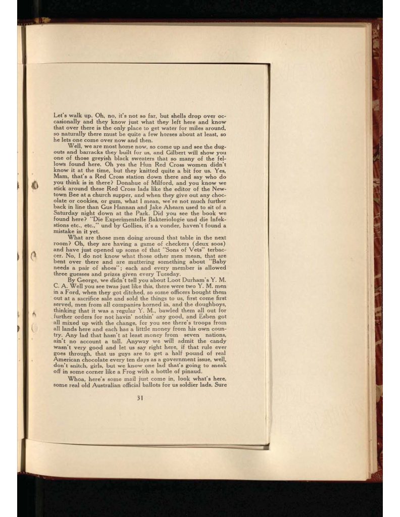 old yellowed collection of Letters to Bridgeport Comfort Club - eighth letter