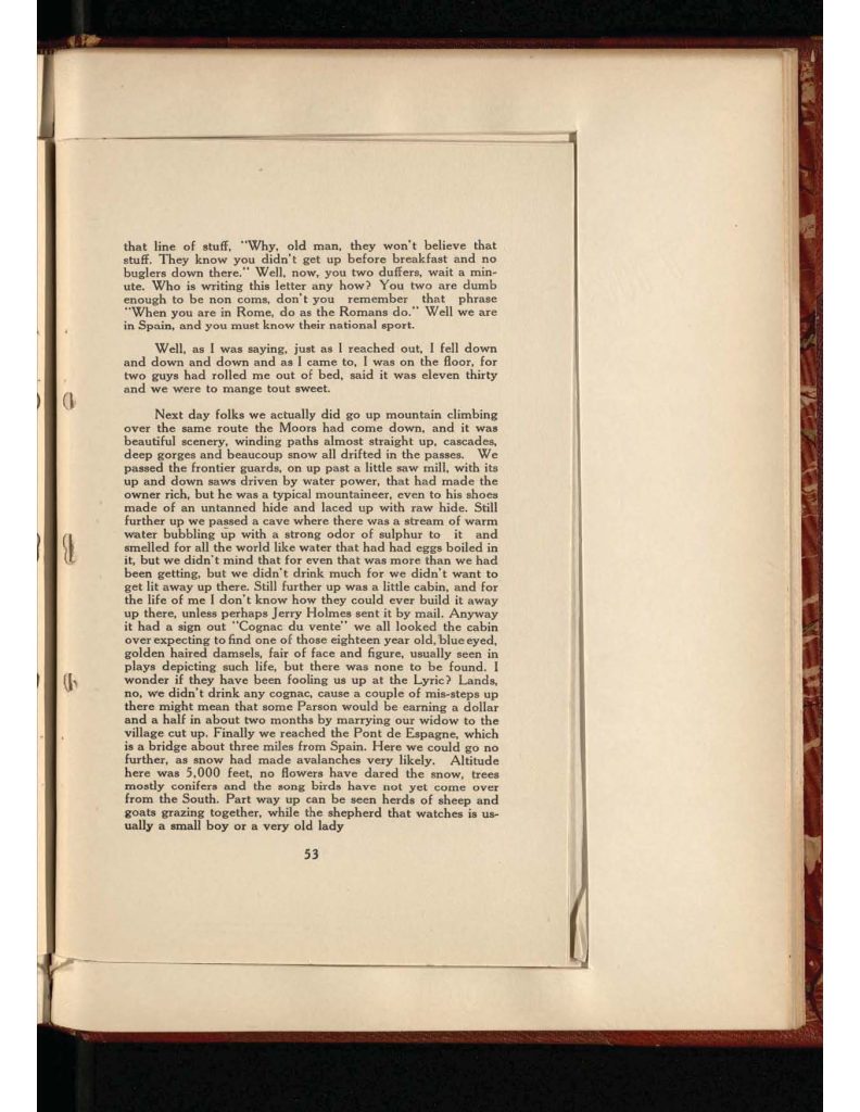 old yellowed collection of Letters to Bridgeport Comfort Club - twelfth letter
