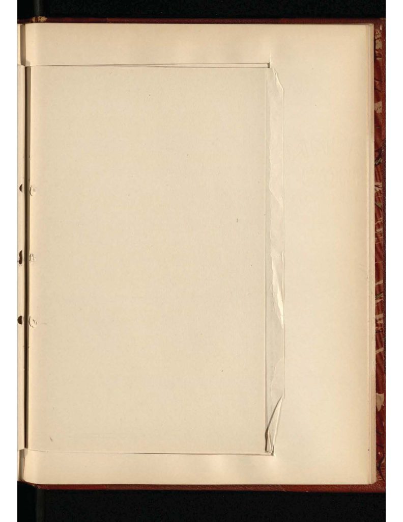 old yellowed collection of Letters to Bridgeport Comfort Club - blank page